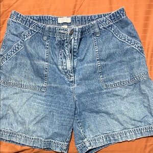 Vintage Christopher & Banks Blue Jean Shorts Relaxed Fit
